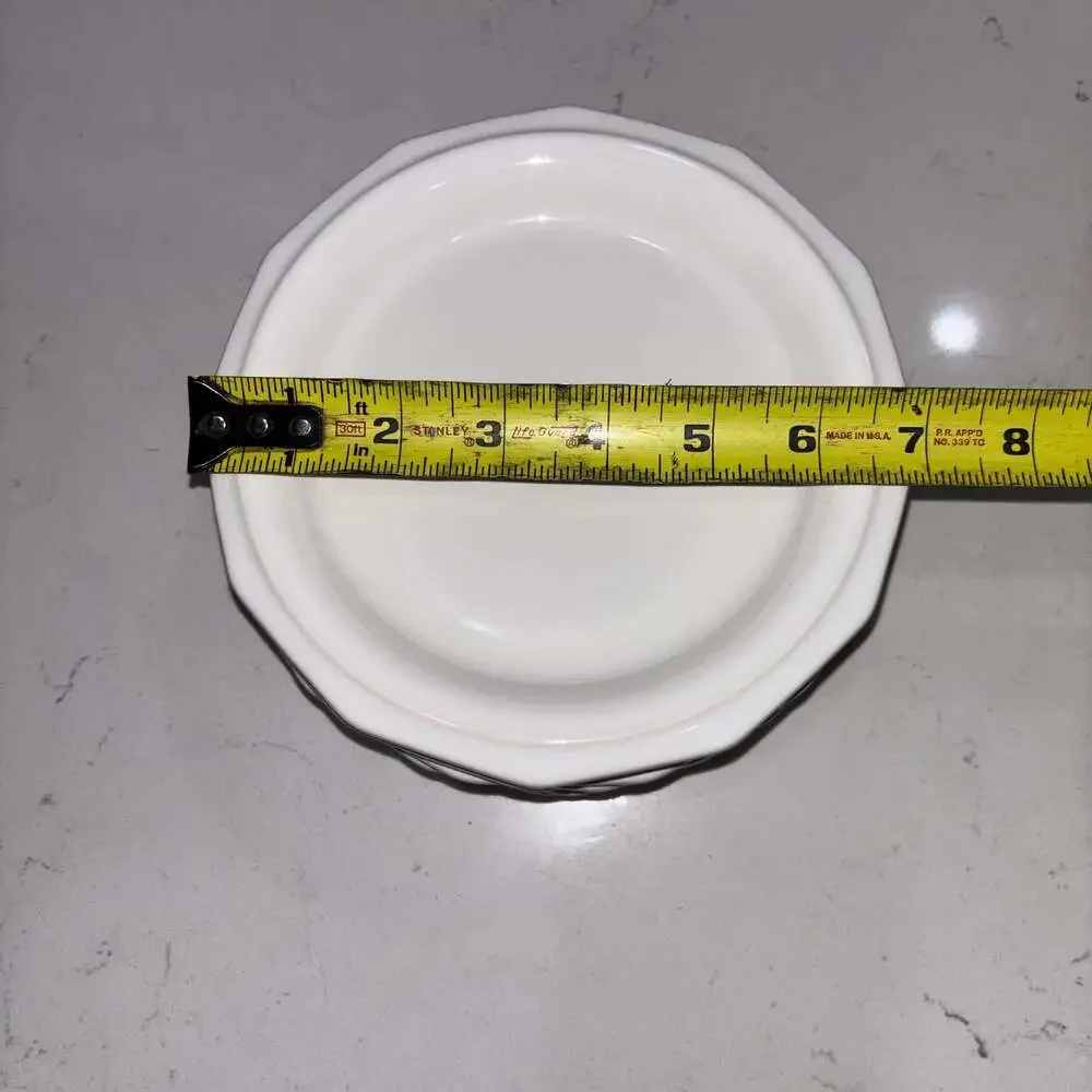 Vintage Pfaltzgraff Heritage White Ceramic Bread/Dessert Plates (8)